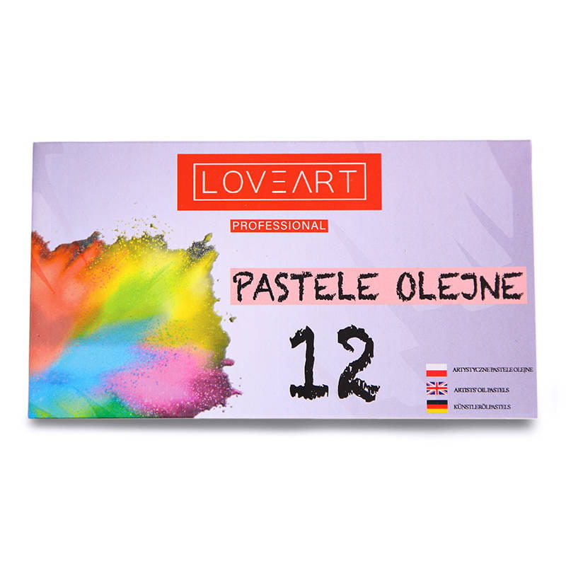 Pastele olejne LOVEART 12 kolorów - do rysunku i malowania #3