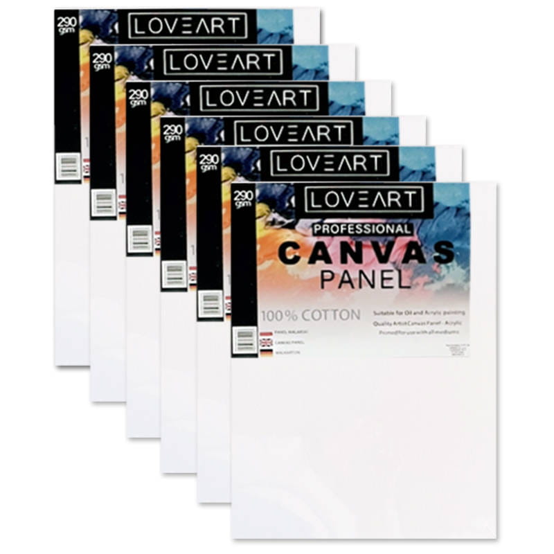 Panel malarski 6 sztuk płótna 30x40cm Loveart #1