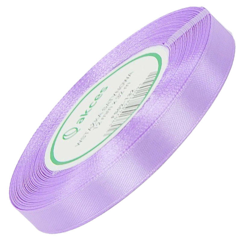 Wstążka satynowa Akces liliowa 12 mm, 32 m kolor 132 #1