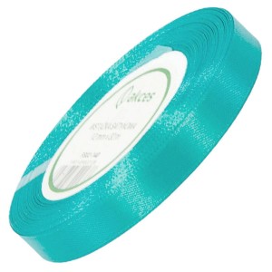 Wstążka satynowa Akces turkusowa 12 mm, 32 m kolor 140 #1