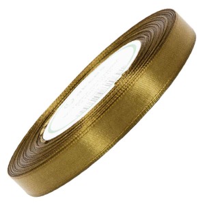 Wstążka satynowa Akces jasna złota 12 mm, 32 m kolor 145 #1