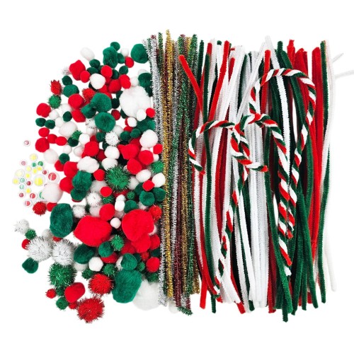 Druciki kreatywne z pomponami - 400 elementów #1