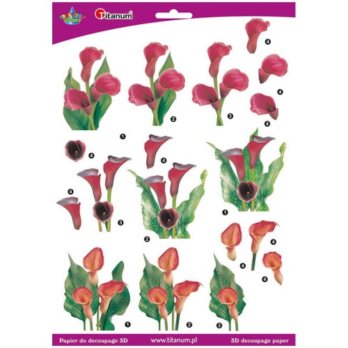 Papier z elementami do tworzenia dekoracji 3D - format A4 #1