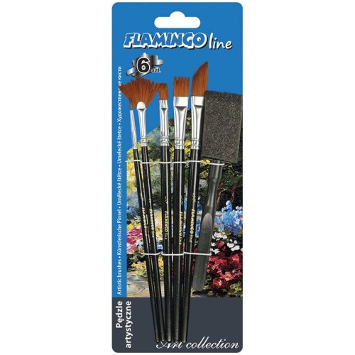 Zestaw pędzli do farb - 6 sztuk #2