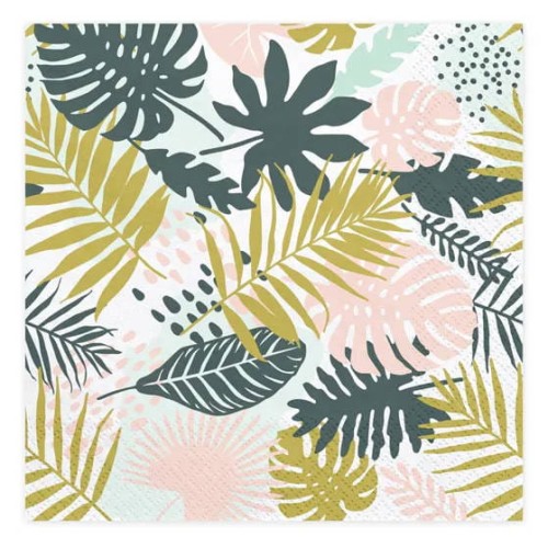 Serwetka 33x33cm - Aloha, liście #1