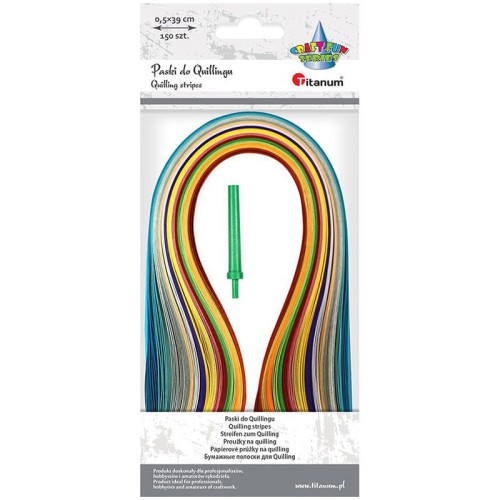 Paski do quillingu 5mm 150szt. + Igła #2