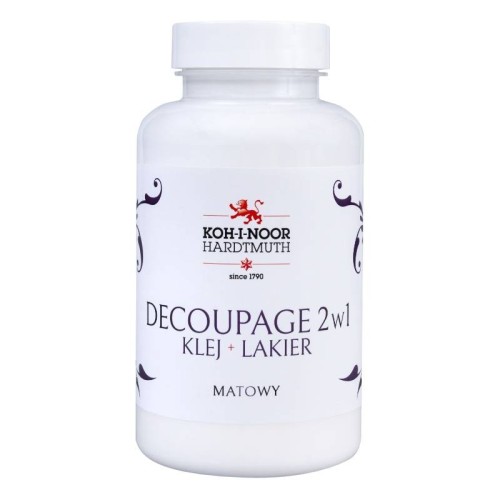 Klej i lakier decoupage 2w1 Koh-I-Noor 200ml - matowy #1
