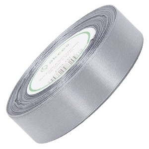 Wstążka satynowa Akces ciemna srebrna 38 mm, 32 m kolor 147 #1