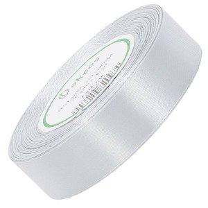 Wstążka satynowa Akces srebrna 25 mm, 32 m kolor 148 #1