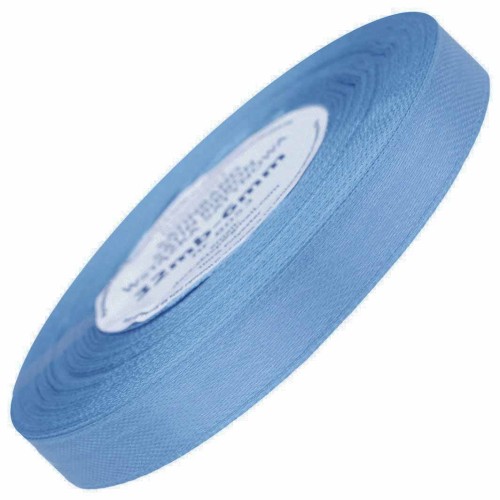 Wstążka satynowa brudna niebieska 12mm - 32mb #1