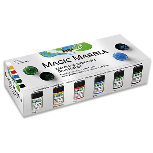 Farby marmurkowe Basic 6x20ml - uniwersalne #2