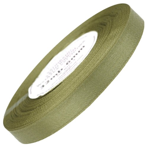 Wstążka satynowa khaki 12mm - 32mb #1