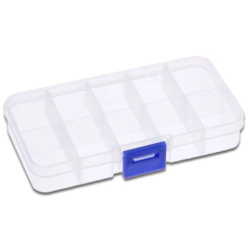 Pojemnik na koraliki, cekiny 13x6,5x2cm - pudełko plastikowe organizer #1