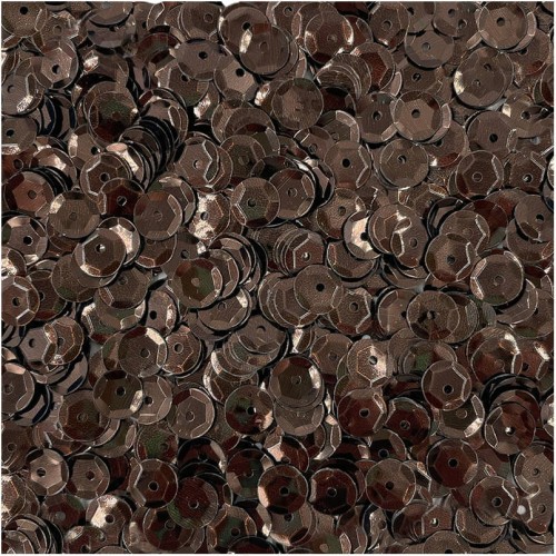 Cekiny okrągłe metaliczne 9mm 15g - Loveart - brązowe #1