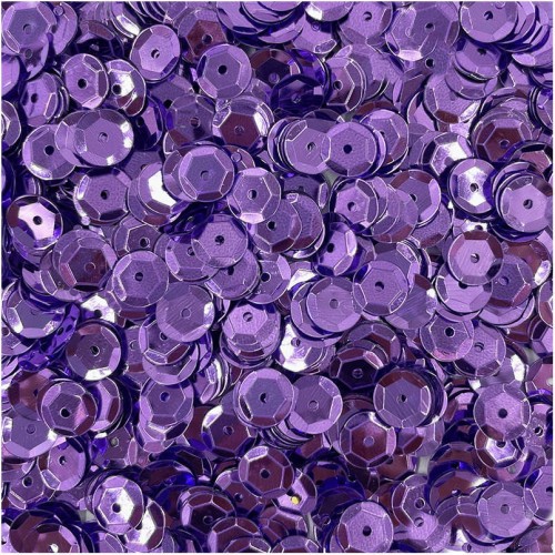 Cekiny okrągłe metaliczne 9mm 15g - Loveart - liliowe #1