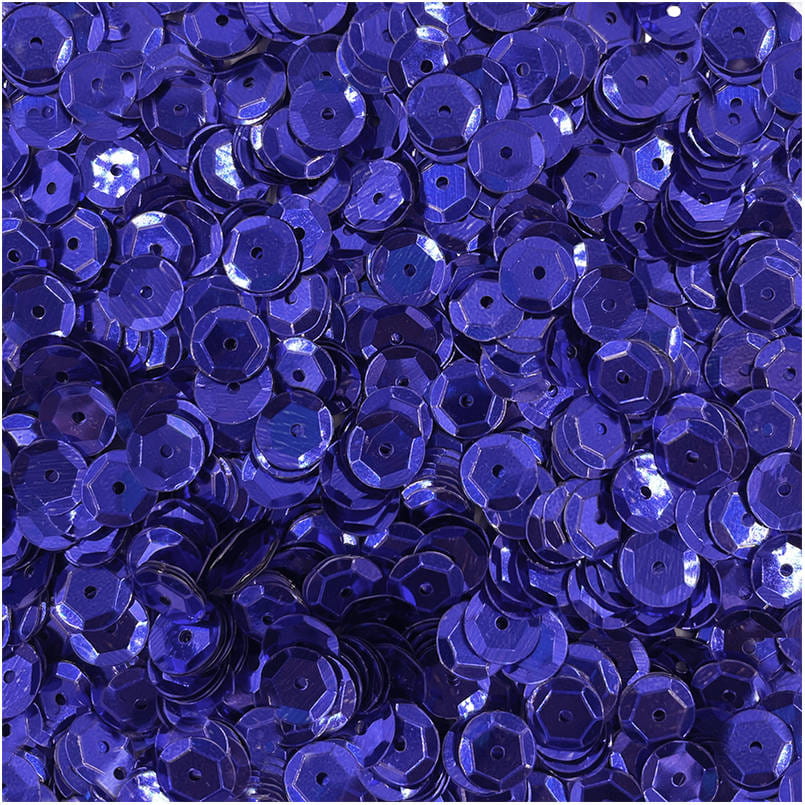 Cekiny okrągłe metaliczne 9mm 15g - Loveart - niebieskie #1