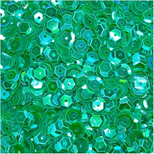 Cekiny okrągłe opalizujące 9mm 15g - Loveart - zielone #1