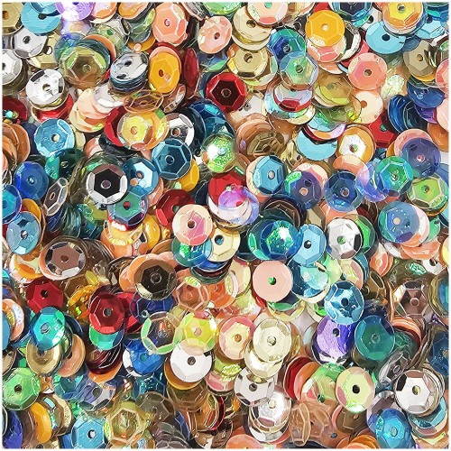 Cekiny okrągłe 6mm 15g - Loveart - wielokolorowe #1