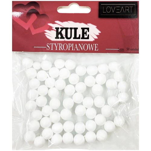Kulki styropianowe LOVEART 10 mm - 50szt #1