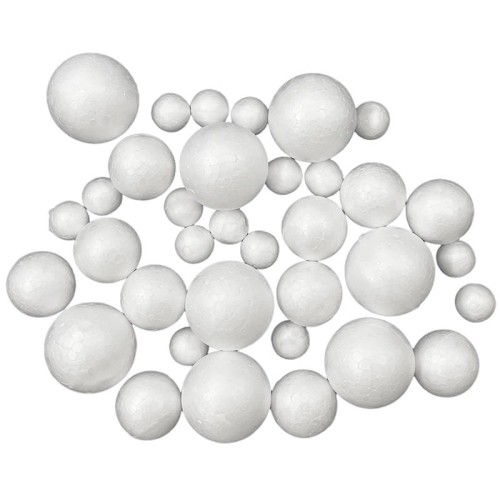 Kulki styropianowe LOVEART mix rozmiarów - 36szt #1