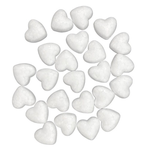 Serduszka styropianowe 20 mm LOVEART - 24szt #1