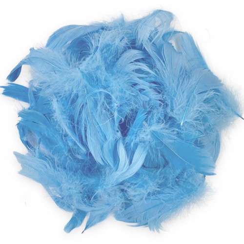 Piórka dekoracyjne 6-12cm 10g niebieskie - Loveart #1
