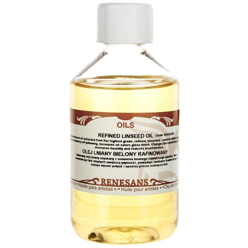 Olej lniany bielony rafinowany Renesans 250ml #1