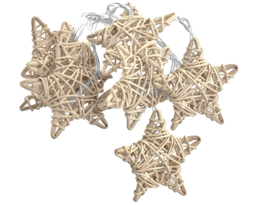 Świecące gwiazdki ratanowe led 7cm #1