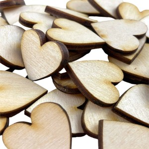 Drewniane serduszka do Decoupage 2cm - 50 sztuk #2