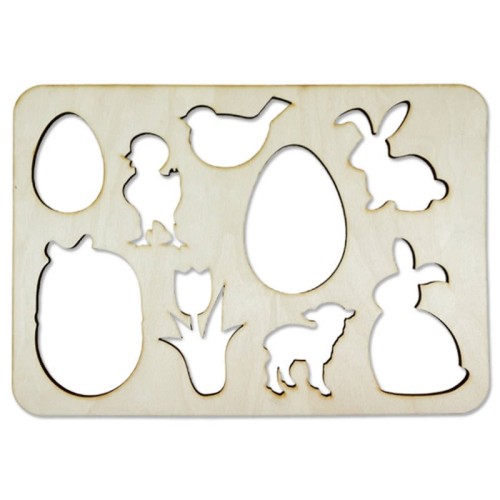 Szablon Wielkanocny 10 elementów - 20 x 30cm #2