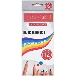 Kredki ołówkowe LoveArt sześciokątne - 12 kolorów #1