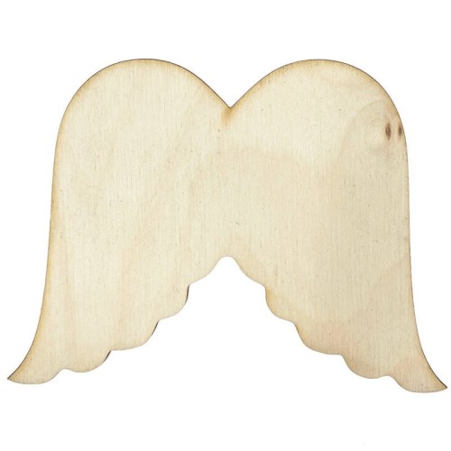 Skrzydełka drewniane do aniołków 10 x 7,5cm #1