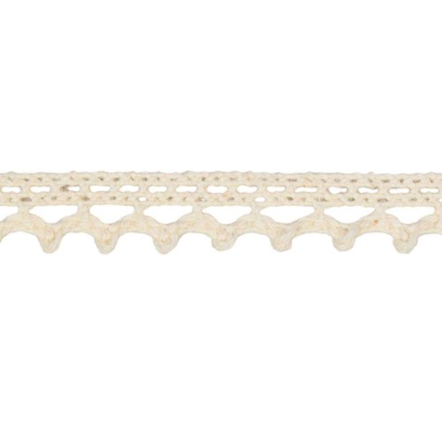 Koronka bawełniana kremowa 10mm x 4,55m #2