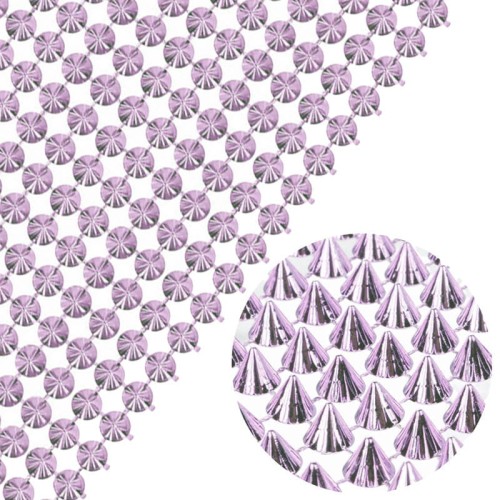 Ćwieki różowe taśma dekoracyjna stożek 252 sztuki #2