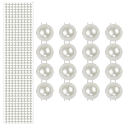 Perełki samoprzylepne białe 5mm #2