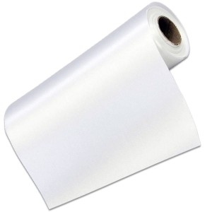 Satynowa tkanina na rolce 36cm - biała #1