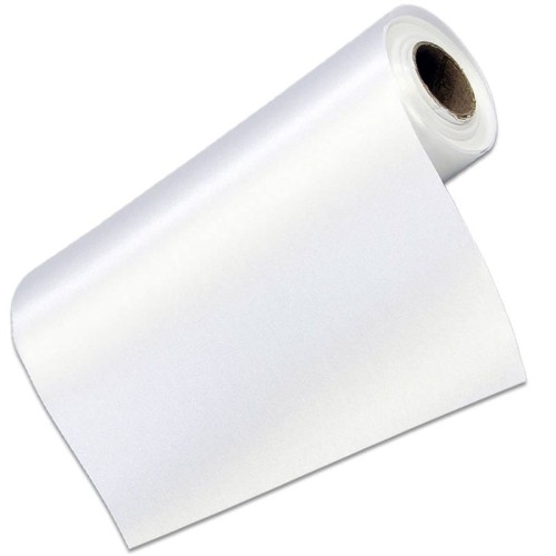 Satynowa tkanina na rolce 36cm - biała #1