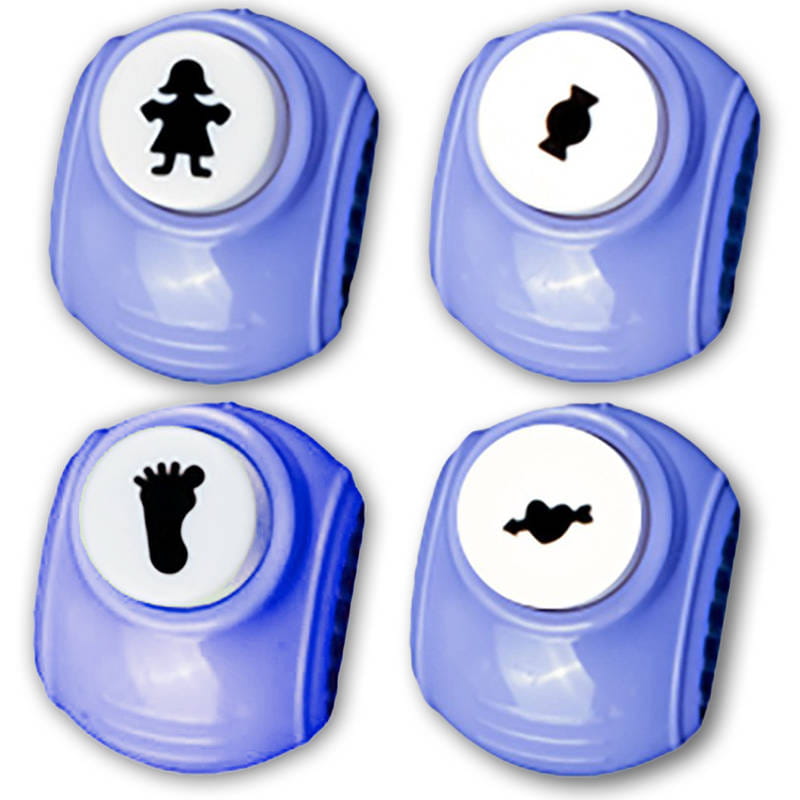 Dziurkacze ozdobne 1cm - Zestaw kreatywny 4szt. #1