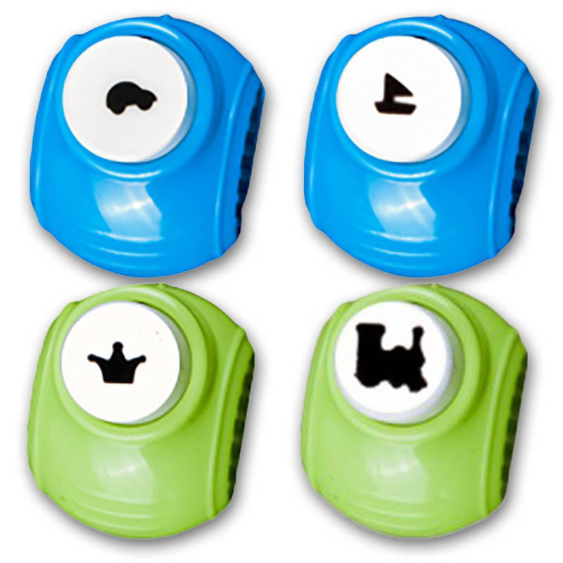 Dziurkacze ozdobne 1cm - Zestaw kreatywny 4szt. #1