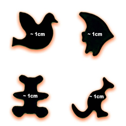 Dziurkacze ozdobne 1cm - Zestaw kreatywny 4szt. #2