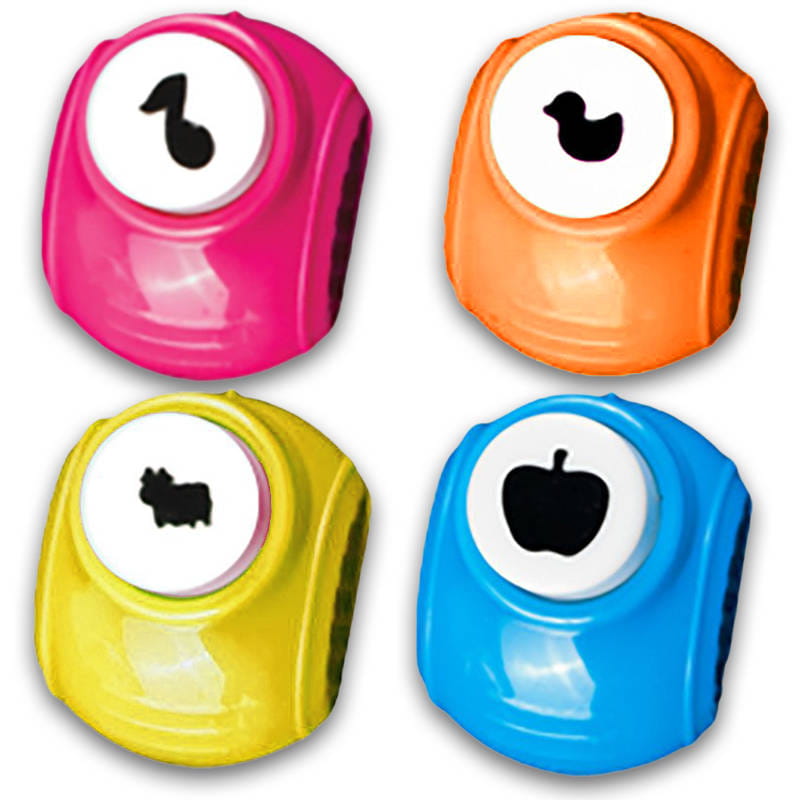 Dziurkacze ozdobne 1cm - Zestaw kreatywny 4szt. #1