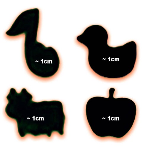 Dziurkacze ozdobne 1cm - Zestaw kreatywny 4szt. #2