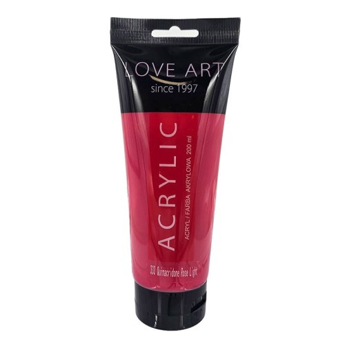 Farba akrylowa LoveArt 200ml - 333 Rose Light - różowa #1