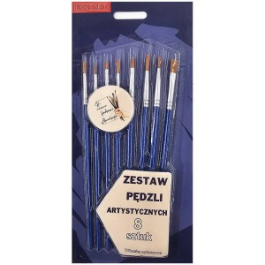 Zestaw pędzli do farb akwarelowych LoveArt - 8 sztuk #2