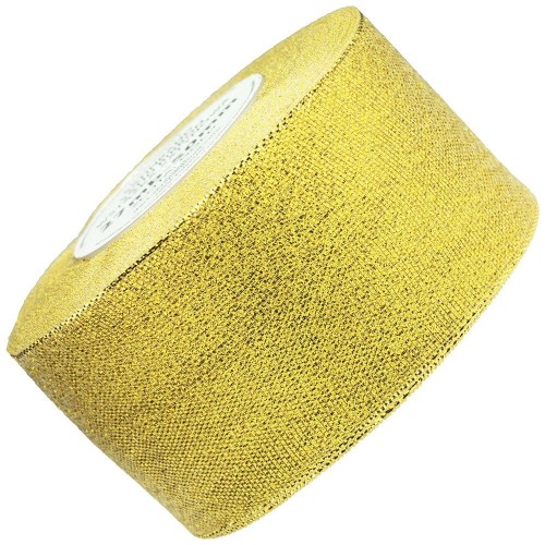 Wstążka, tasiemka brokatowa złota 50mm - 27m #1