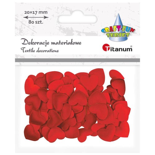 Serduszka materiałowe - 80szt #1