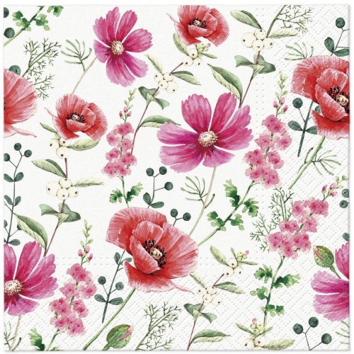 Serwetka do Decoupage 33x33cm - Raspberry Flower #1