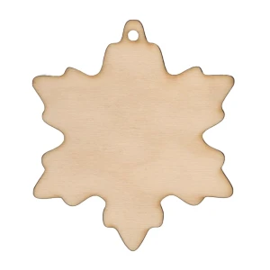 Drewniana ozdoba do Decoupage Śnieżynka Decor - 12cm #1