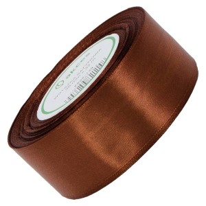 Wstążka satynowa Akces brązowa 38 mm, 32 m kolor 138 #1
