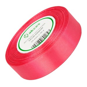Wstążka satynowa Akces koralowa 38 mm, 32 m kolor 25 #1